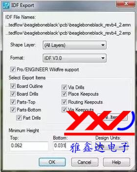 图 6：可以在 PCB 设计工具（此示例为 PADS）中设置参数